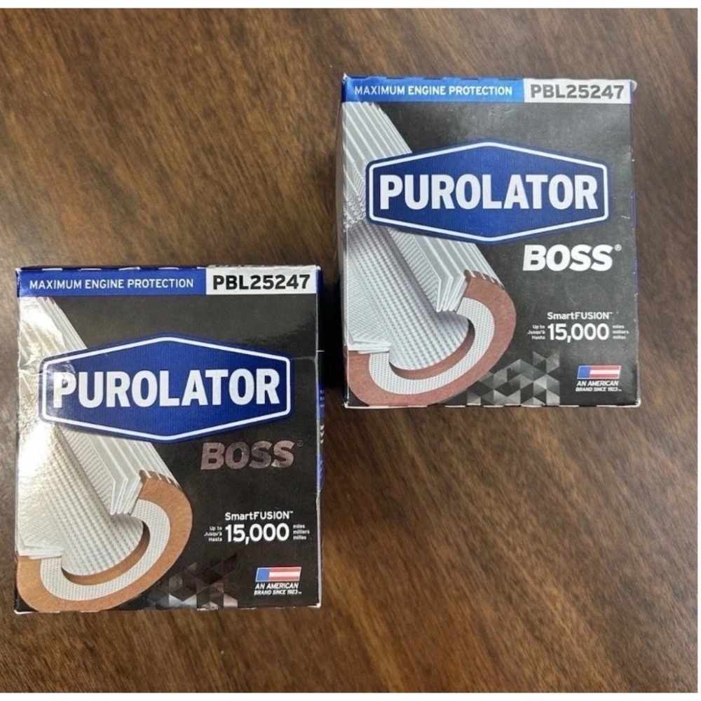 Purolator BOSS PBL25247 Premium Oil Filter SmartFUSION 15000 Mile Protection 2pk
